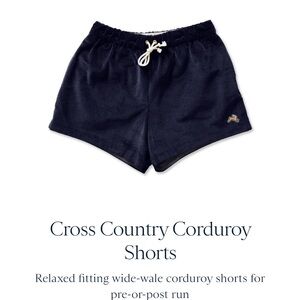 Track Smith corduroy navy shorts